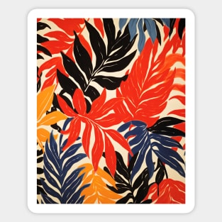 Abstract Leaves Botanical Matisse Pattern Sticker